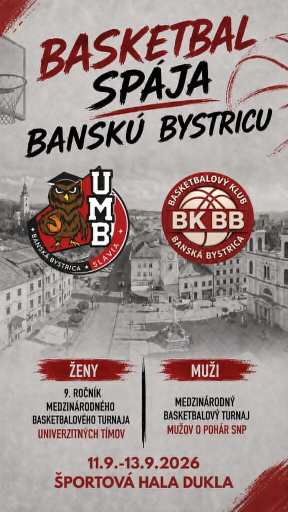 Basketbal spája Banskú Bystricu: V septembri nás čaká dvojitý medzinárodný turnaj